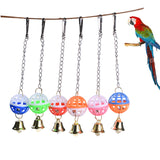 Cute Parrot Toys Pet Bird Parakeet Climb Bite Chew With Hanging Swing